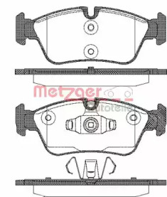 Комплект тормозных колодок METZGER 0384.60